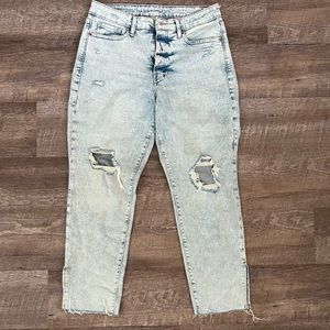 OG straight leg light wash jeans